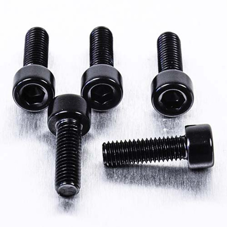 Aluminium Allen Bolt M5x(0.80mm)x16mm Pack x5 Black