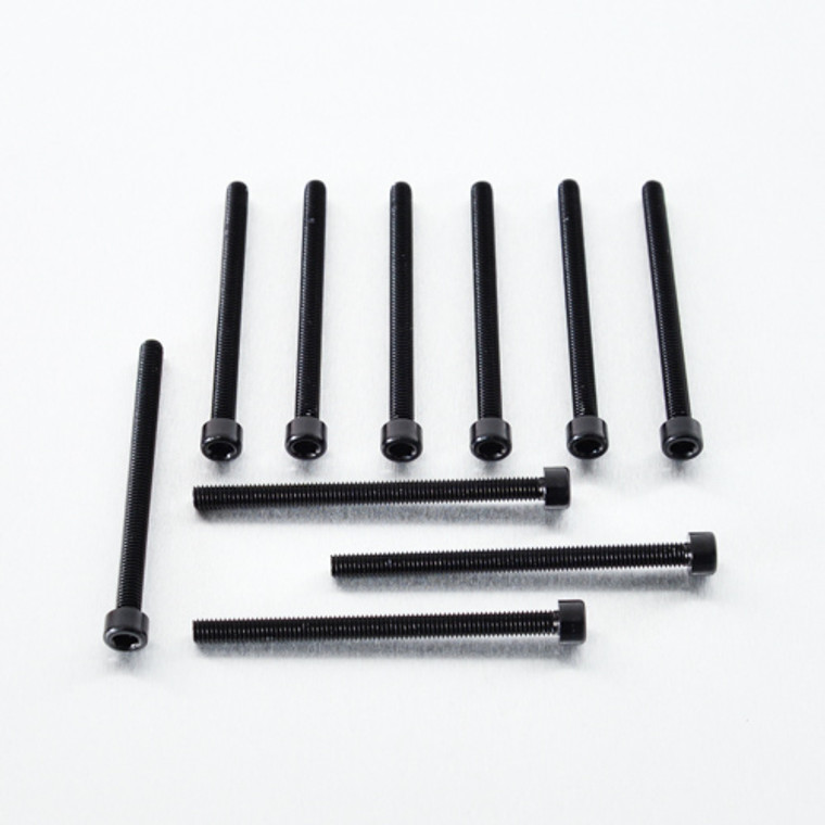 Aluminium Allen Bolt M6x(1.00mm)x80mm Pack x10 Black