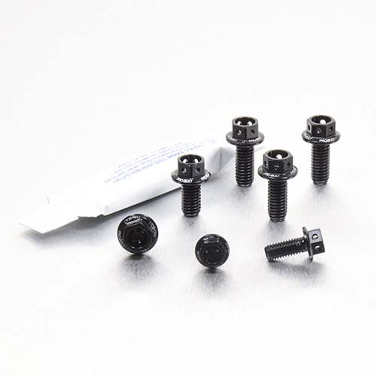 Aluminium kettingbeschermer & achterligger Boutenset Race Spec Geëtst (CHAINHUG115HXRE)