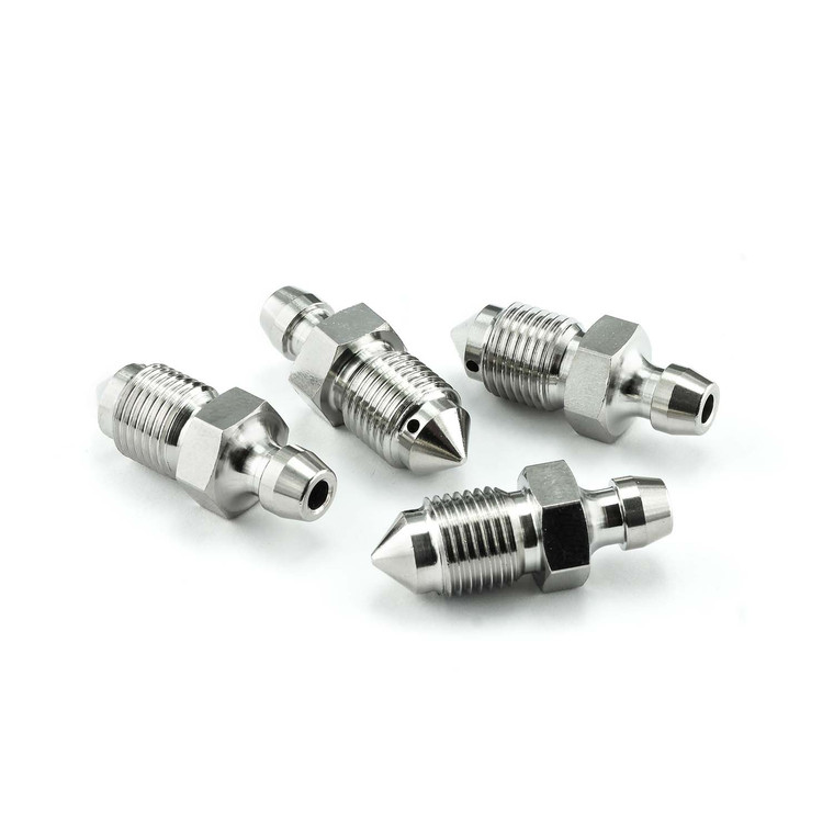 Roestvrijstalen ontluchtingsnippel M10x(1.00mm) remklauw voorrem Set x4