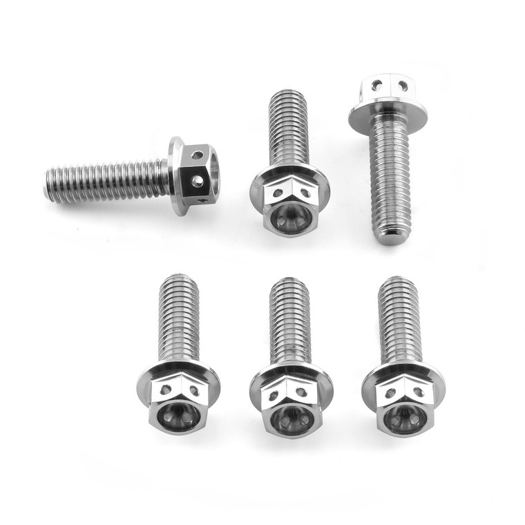 Stainless Steel Disc Bolt Race Spec Front Pack x6
