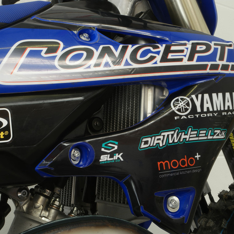 Aluminium Bodywork Bolt Kit Yamaha YZ125 Race Spec Etched Silver Fitted