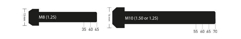 Cylindrical head torx drive bolts in a range of metric sizes