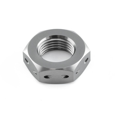 Titanium Drilled Nut M14x(1.25mm) (PBCOM320F)