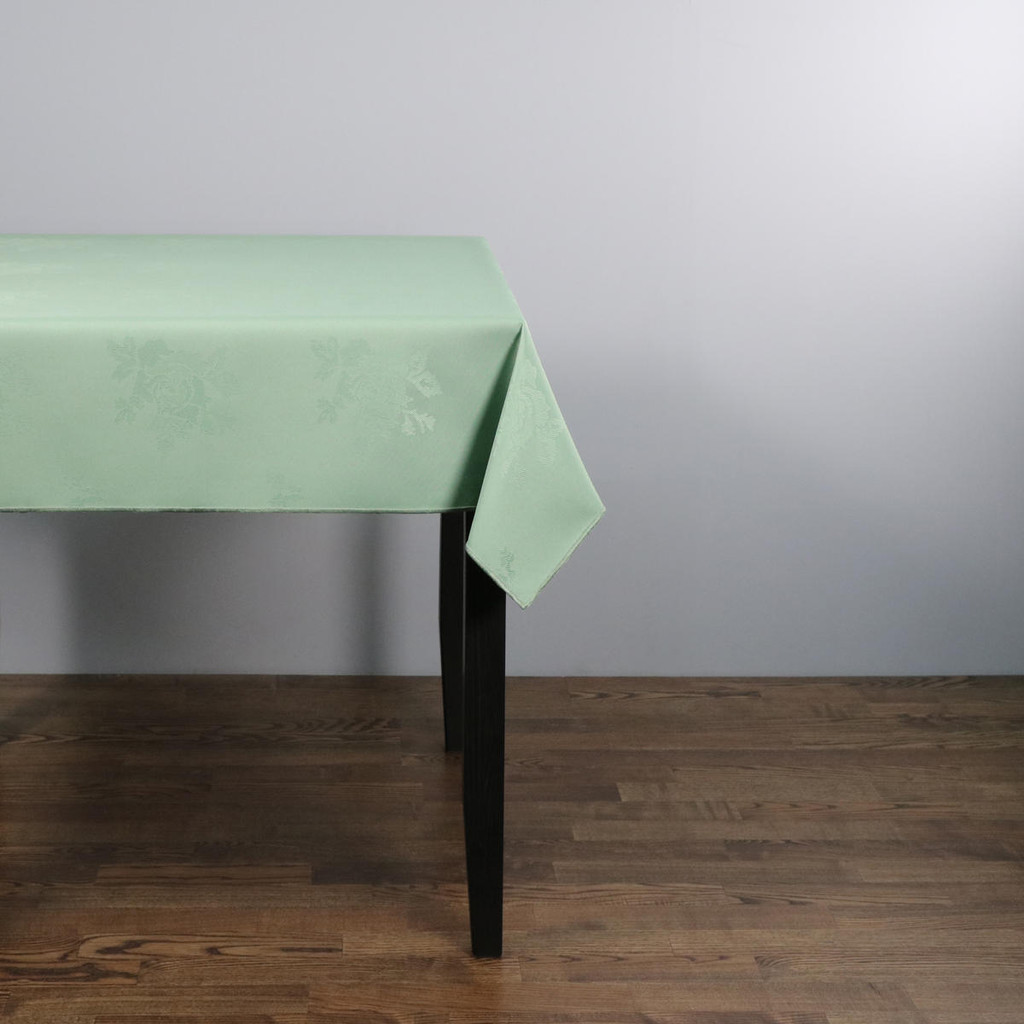 100percent Polyester Damask Rose Sea Form Tablecloths - 35x35 89x89 cm