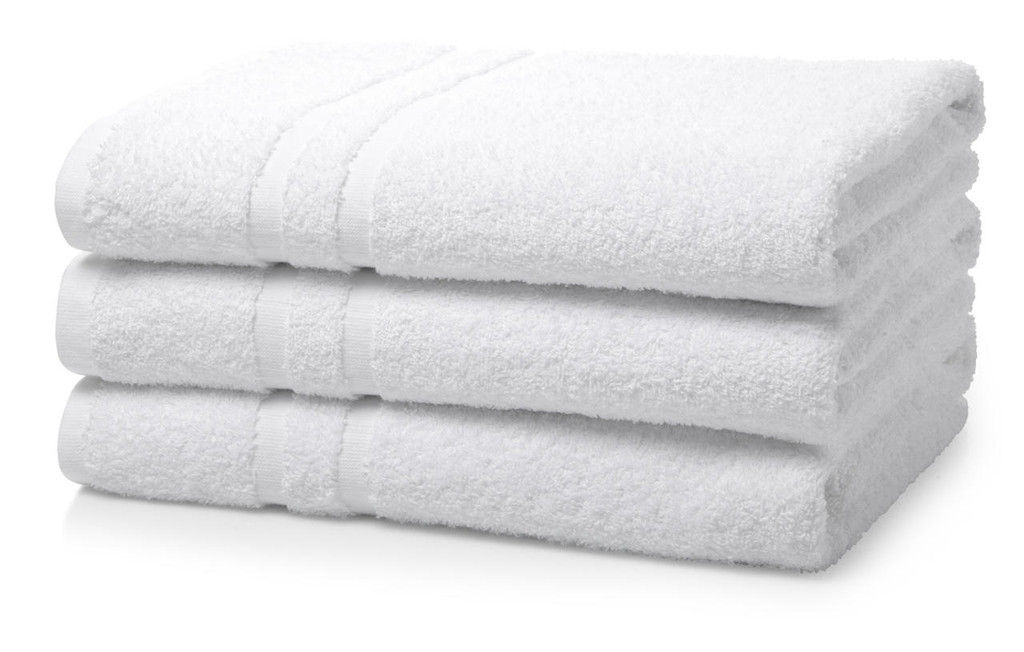 500 GSM Institutional/Hotel Bath Towels - Box of 120 White