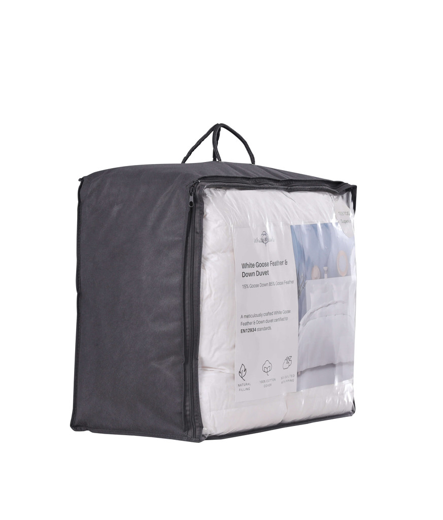 Goose Feather and Down 13.5 Tog Single Duvet - Single Piece