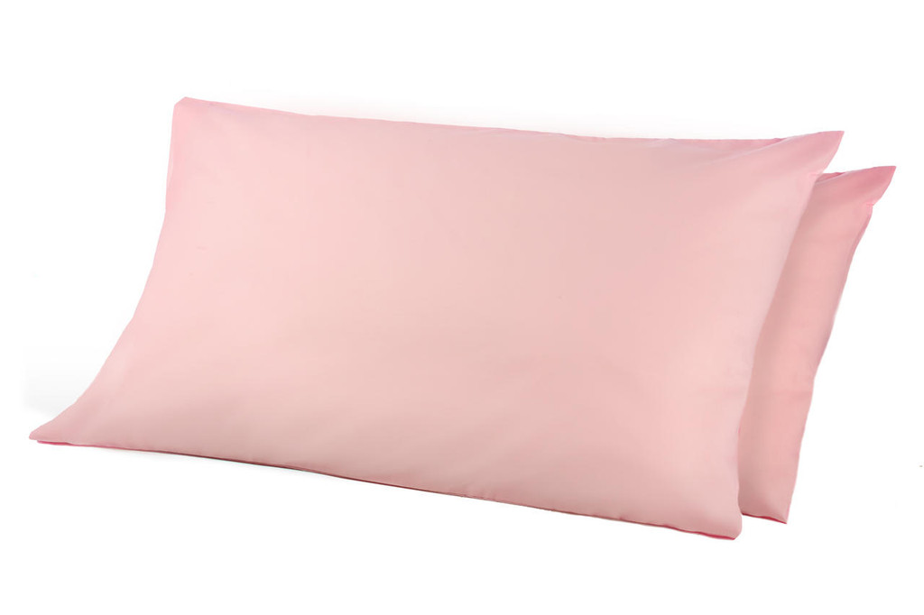68 Pick Polycotton Pillowcases - Light Pink Pack of 2