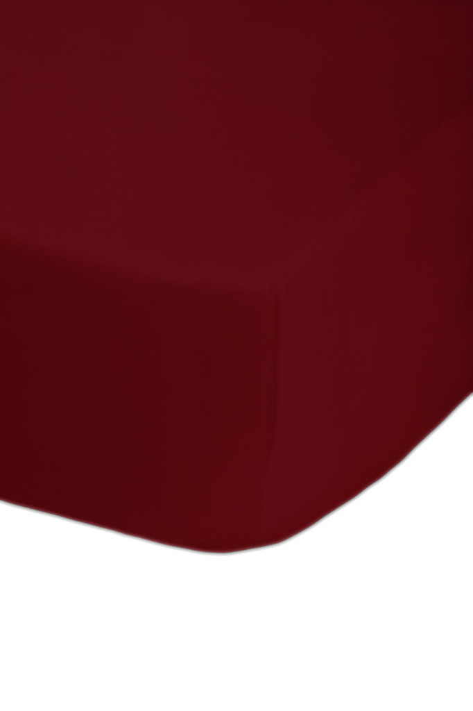 68 Pick Polycotton Wine Double Fitted Sheet - Single Piece