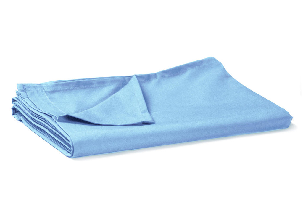 68 Pick Polycotton Light Blue King Flat Sheet - Pack of 5