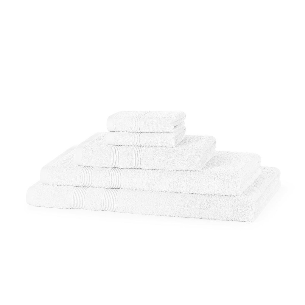 5 Piece 500GSM Towel Bale Set - 2 Face Cloths, 1 Hand Towel, 1 Bath Towel, 1 Bath Sheet