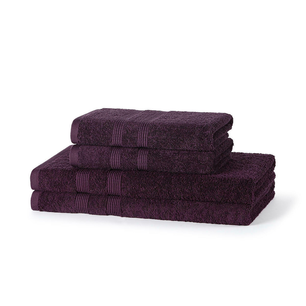 4 Piece 500GSM Towel Bale Set - 2 Hand Towels, 2 Bath Towels