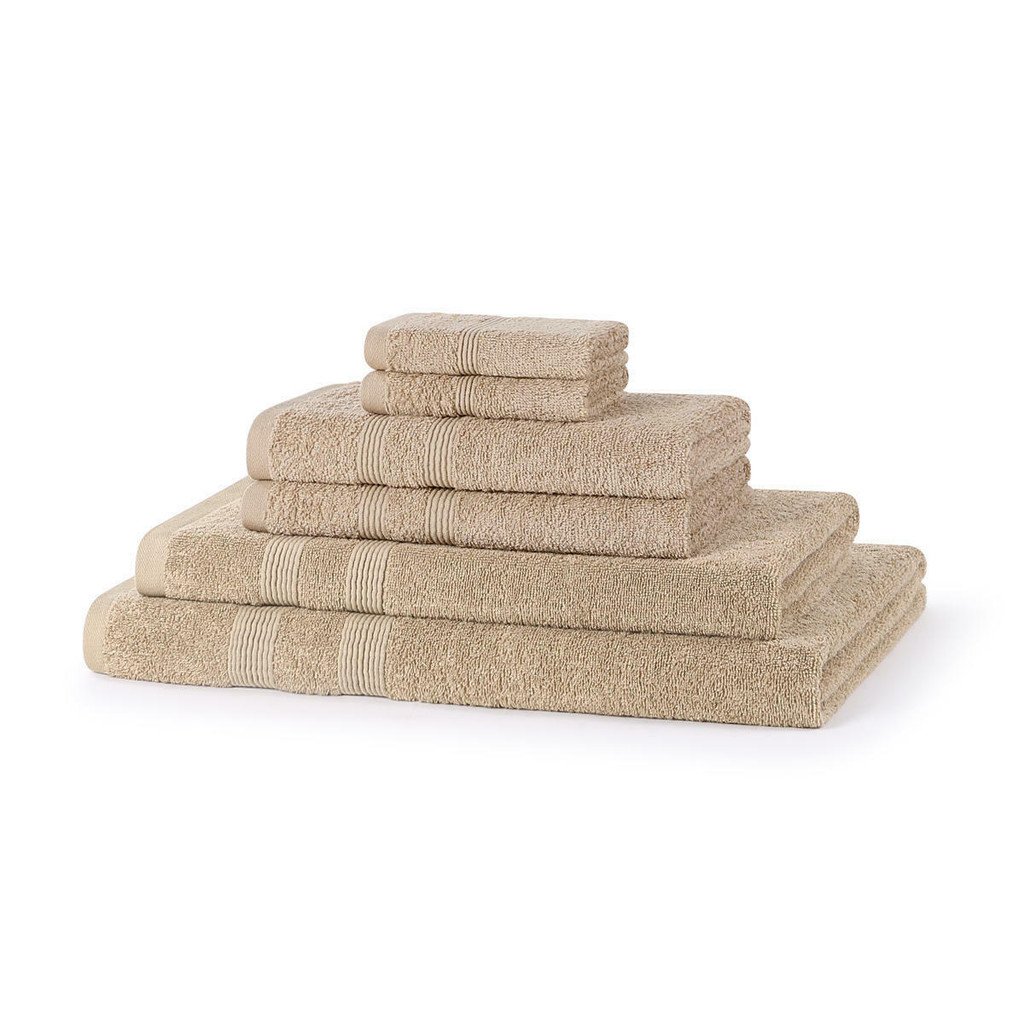 6 Piece 500GSM Towel Bale Set - 2 Face Cloths, 2 Hand Towels, 1 Bath Towel, 1 Bath Sheet