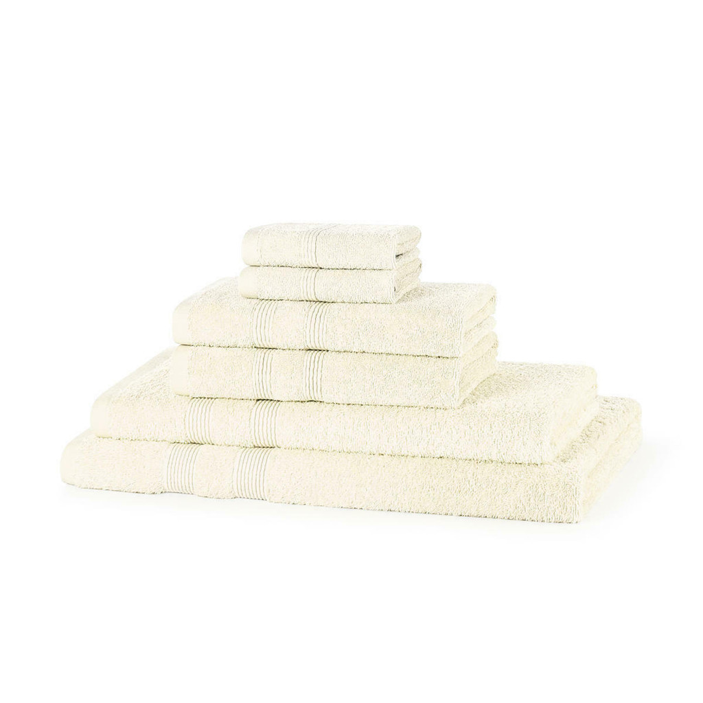 6 Piece 500GSM Towel Bale Set - 2 Face Cloths, 2 Hand Towels, 1 Bath Towel, 1 Bath Sheet