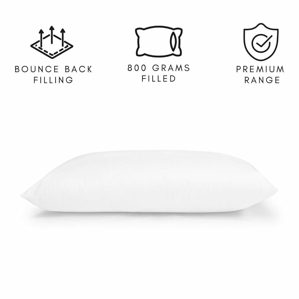 Superior Quality Bounce Back Pillows - 800 Grams Filling