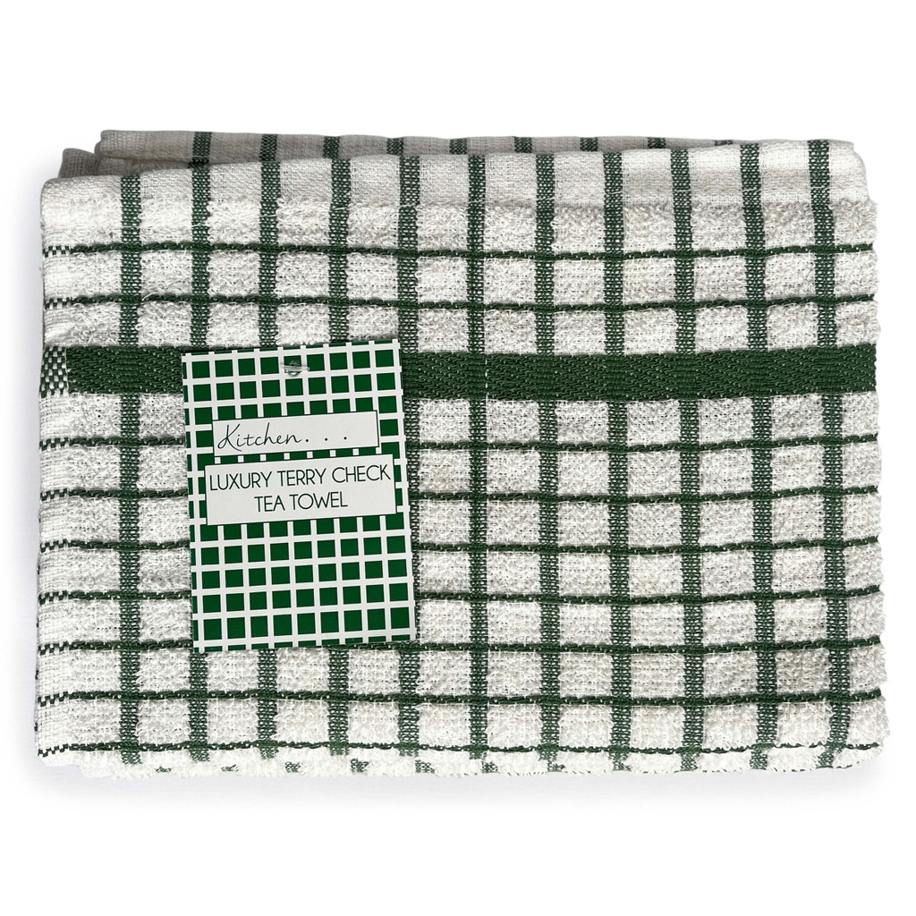 Luxury Terry Check Tea towels