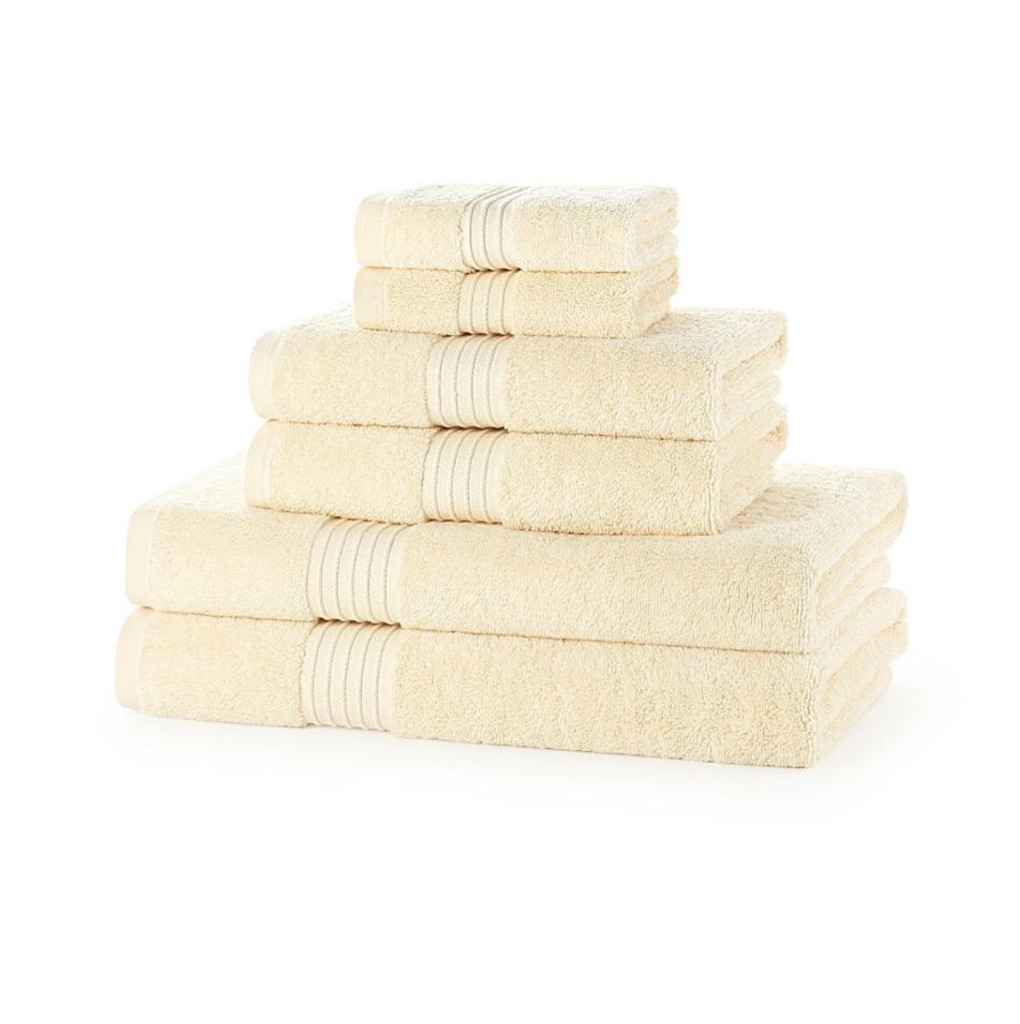 6 Piece 700GSM Towel Bale - 2 Face Cloths, 2 Hand Towels, 2 Bath Towels