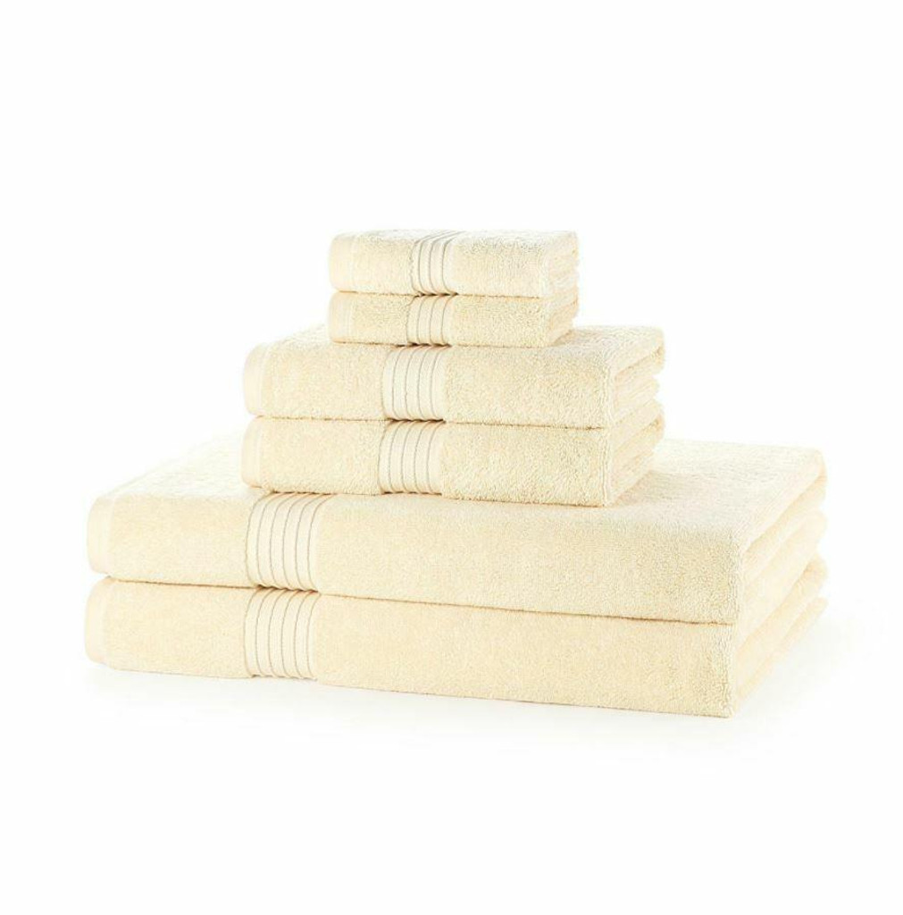 6 Piece 700GSM Towel Bale - 2 Face Cloths, 2 Hand Towels, 2 Bath Sheets