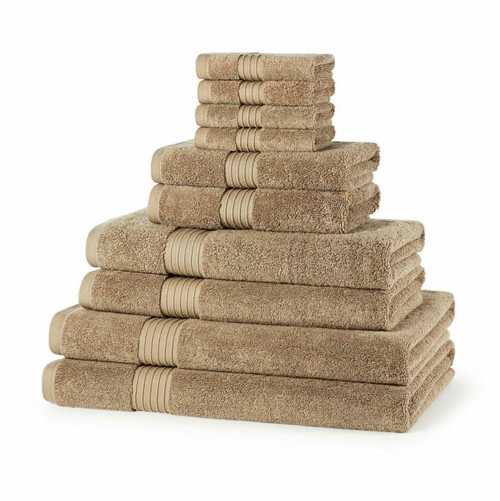 10 Piece 700GSM Towel Bale - 4 Face Cloths, 2 Hand Towels, 2 Bath Towels, 2 Bath Sheets