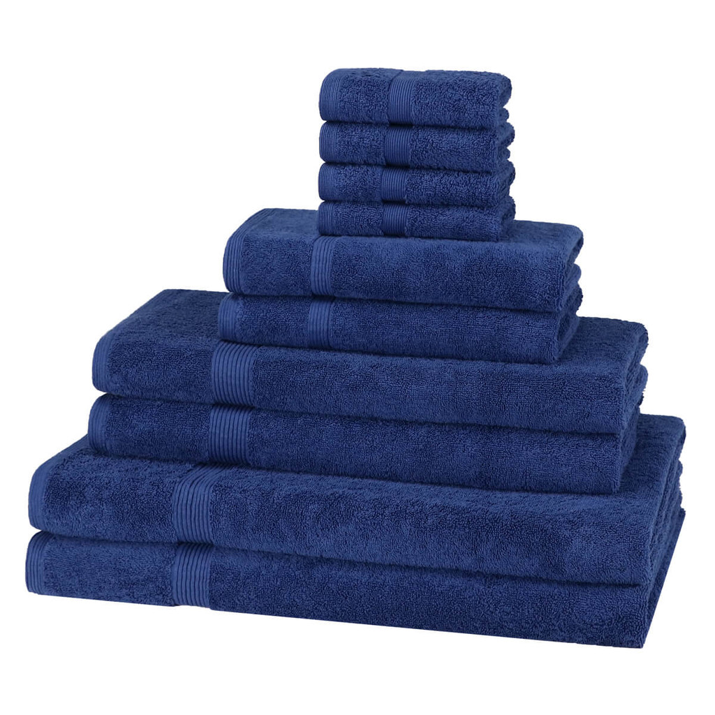 10 Piece 600GSM Towel Bale - 4 Face Cloths, 2 Hand Towels, 2 Bath Towels, 2 Bath Sheets