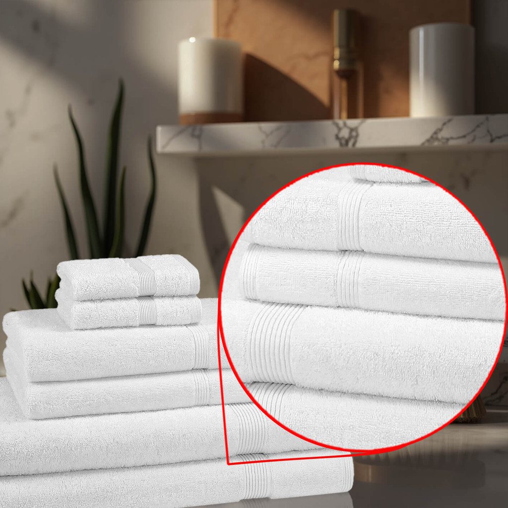 6 Piece 600 GSM Towel Bale Set