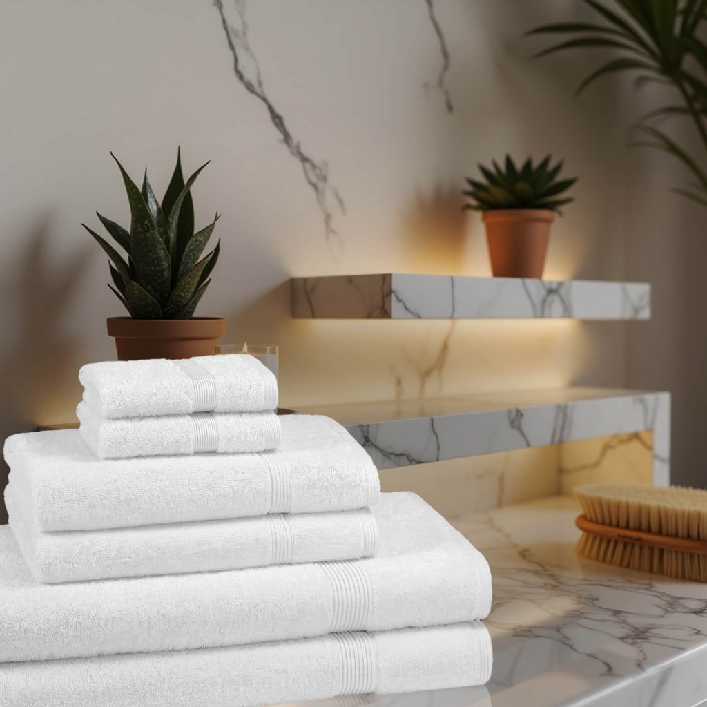 6 Piece 600 GSM Towel Bale Set