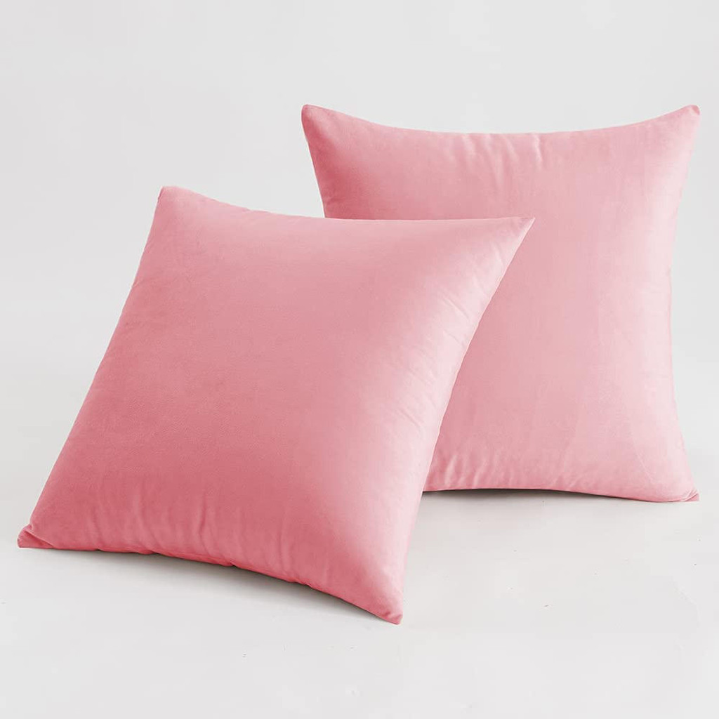 Set of 2 Cushions with Velvet Covers Included - 45x45 cm