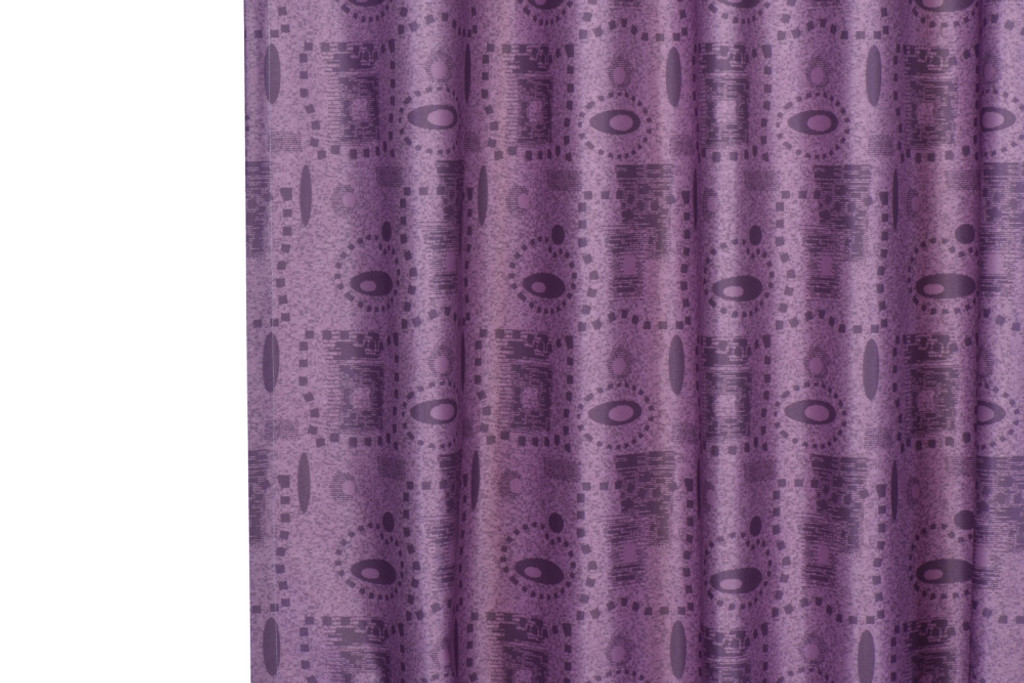 Antibacterial Cubicle Curtains Fire Retardant Thermal Insulated, Room Darkening Geometric Design Printed, Pencil Pleat (1 Panel)