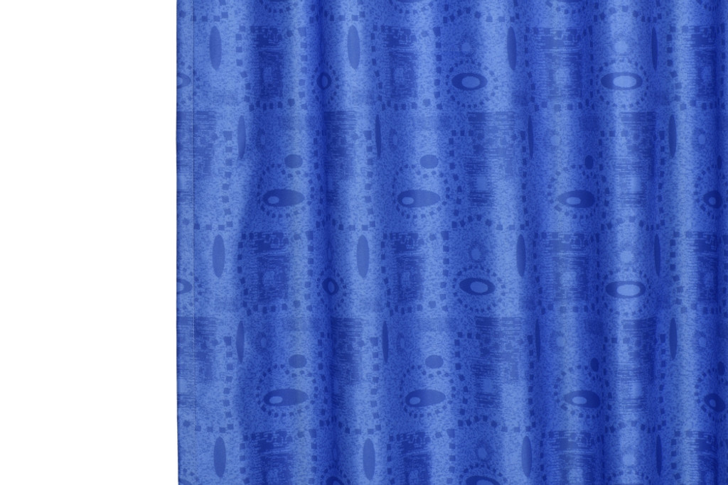Cubicle Curtains Fire Retardant Thermal Insulated, Room Darkening Geometric Design, Double Sided Printed, Pencil Pleat (1 Panel)