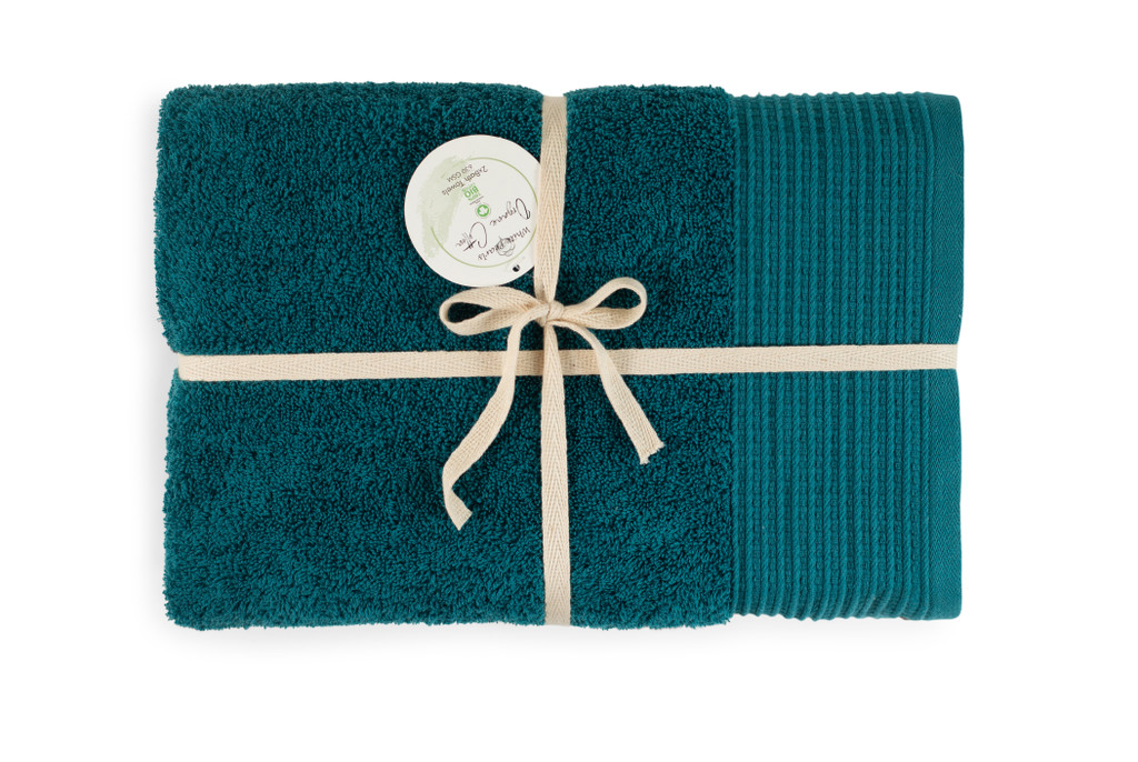 100% Organic Cotton Hand Towels - Gift Ribboned