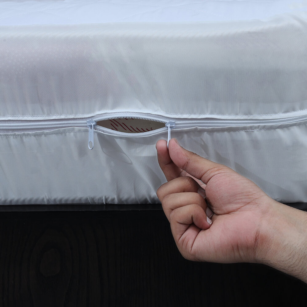 Fully Enclosed Zipped Waterproof Quilted Mattress Protector - 9 Inch Deep