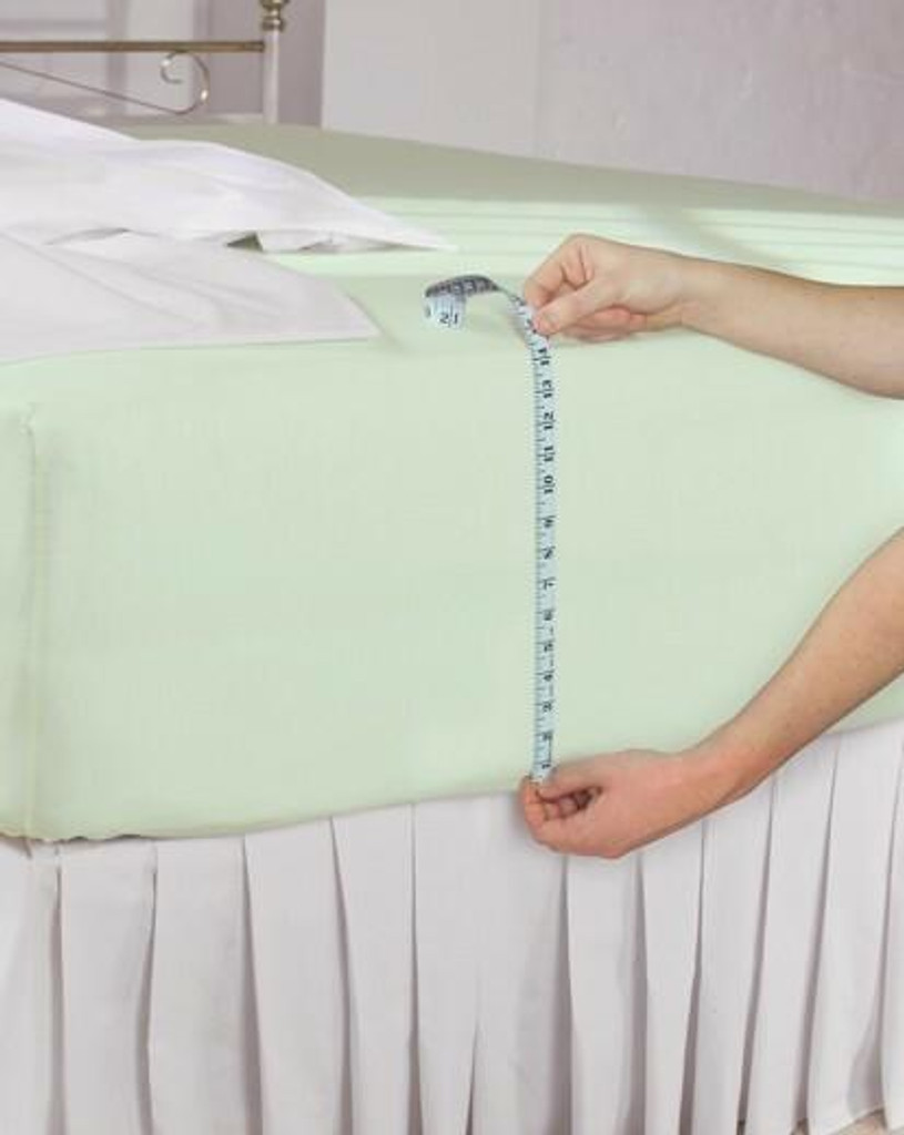 Polycotton 16 Inch Cream Extra Deep Fitted Sheet - Double
