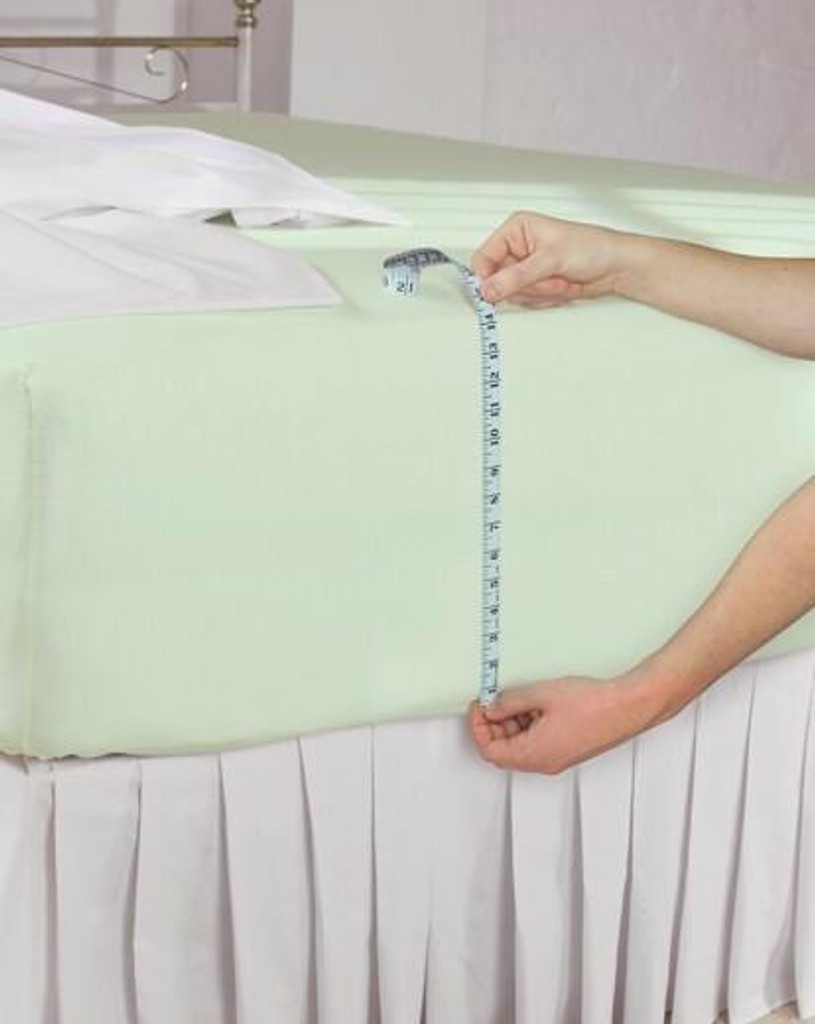 Polycotton 16 Inch Light Blue Extra Deep Fitted Sheet - King