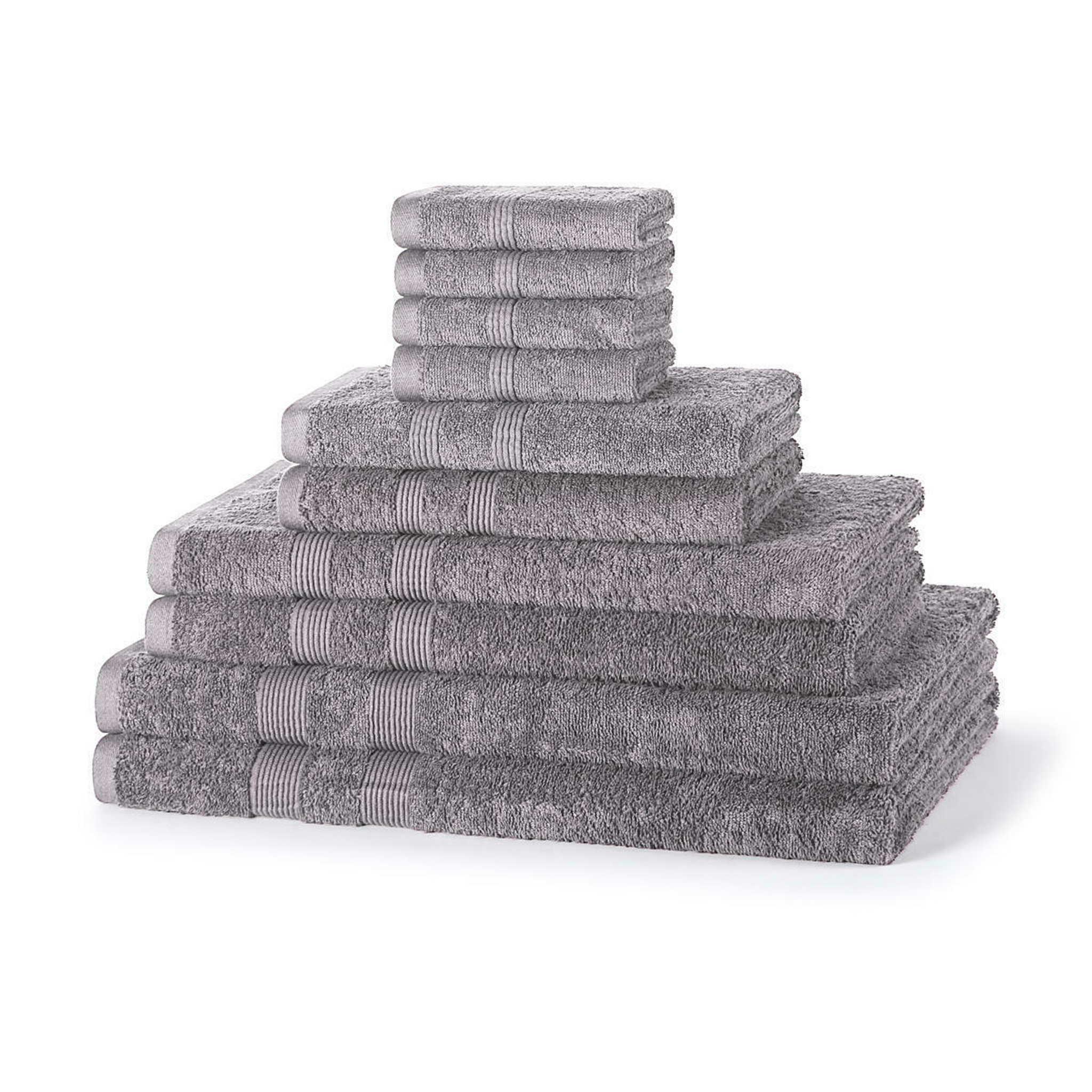 Wholesale 12 Piece 500GSM Towel Bale Set 4 Face Cloths, 4 Hand Towels