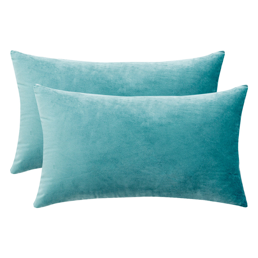 Premium Plain Velvet Cushion Covers 30x50cm Absolute Home Textiles Ltd