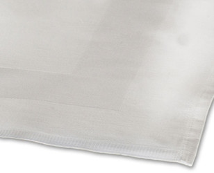 100percent Cotton Satin Band White Tablecloth - 35x35 89x89 cm