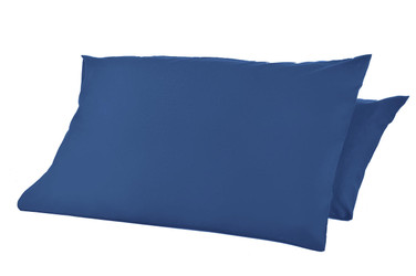 68 Pick Polycotton Pillowcases - Light Blue Pack of 2