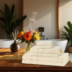 6 Piece 500GSM Towel Bale - 2 Face Cloths, 2 Hand Towels, 2 Bath Towels