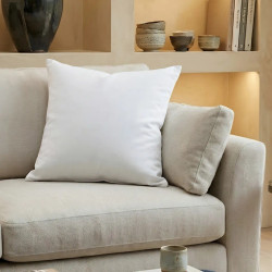 Premium 100percent Cotton Cover Bounce Back Cushion Pad - 20x20 Inches