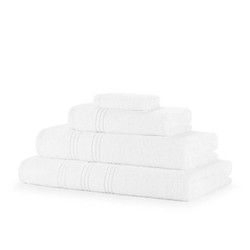 4 Piece 600GSM Zero Twist Towel Bale - 2 Hand Towels, 2 Bath Towels
