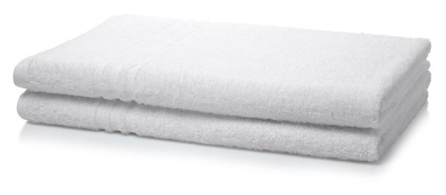 500 GSM Institutional Bath Sheets - Box of 100 White