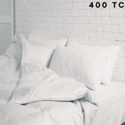 400 Thread Count 100% Cotton Sateen Duvet Cover Sets (Includes Pillowcase)