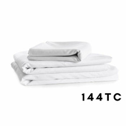 144 Thread Count 68 Pick Polycotton - Flat Sheets