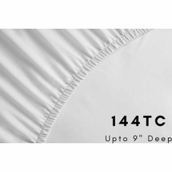 144 Thread Count, 68 Pick Polycotton Fitted Sheets