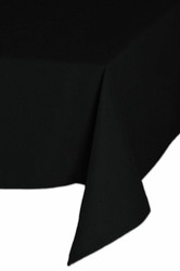 Easy Iron 100percent Polyester Plain Black Tablecloths - 70x108 178x274 cm