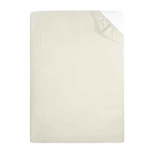 4 Foot Bed 68 Pick Polycotton Fitted Sheet - Cream