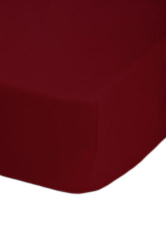 68 Pick Polycotton Wine Single Fitted Sheet - Pack of 10