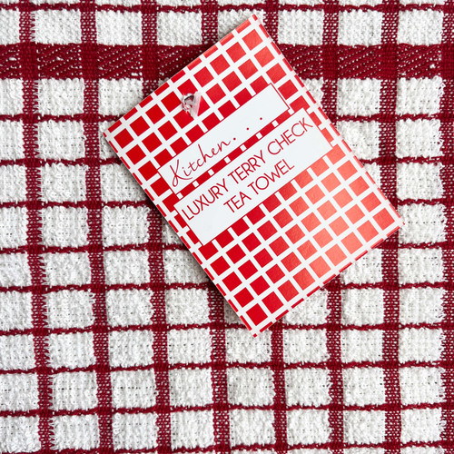 Luxury Terry Check Tea towels