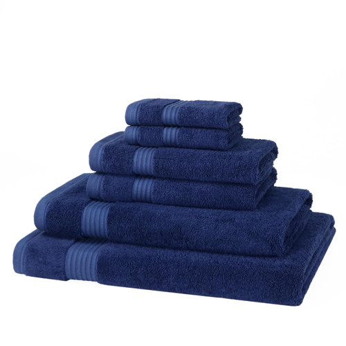 6 Piece 700 GSM Bamboo Towel Set - 2 Face Cloths, 2 Hand Towels, 1 Bath Towel, 1 Bath Sheet