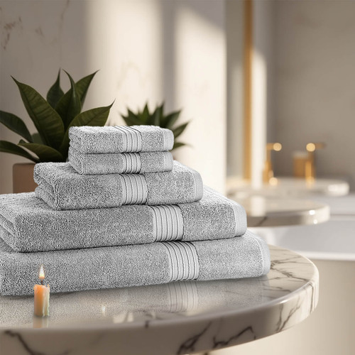 5 Piece 700GSM Towel Bale - 2 Face Cloths, 1 Hand Towel, 1 Bath Towel, 1 Bath Sheet